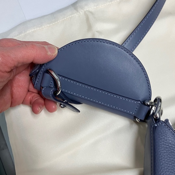 Kate Spade Duo MD pebble leather Shldr bag Cinder gre - Picture 5 of 12